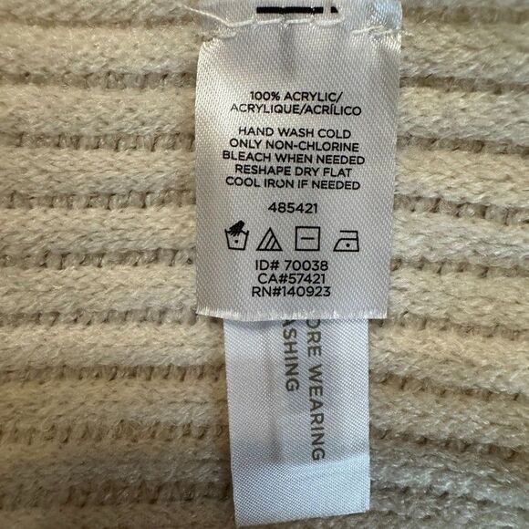 Ann Taylor LOFT Womens One Size Kimono Sweater Cardigan Shawl Ivory Buttery Soft - Picture 3 of 4